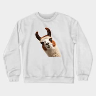 Funny Sneaky Llama Crewneck Sweatshirt